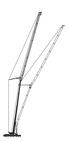 Side profile view of a 450-Ton Crane