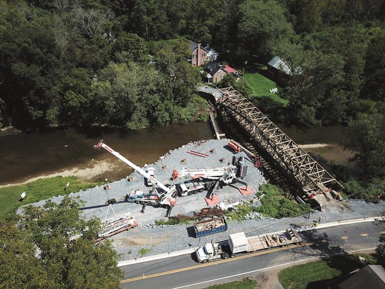 Springston Bridge Remove Greiner Tackles Historic Bridge Removal | Greiner Industries